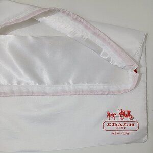 Coach White Drawstring Dust Bag Purse Storage Bag